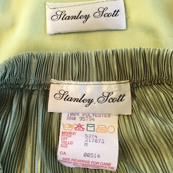 Stanley Scott 2-piece Green Skirt & Sleeveless Top Set Medium - Picture 4 of 5